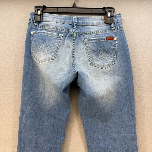 7 for All Mankind Jeans Girls 14 Light Blue Josefina Skinny Boyfriend Preppy - Picture 3 of 15